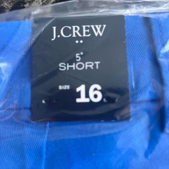 J Crew Women's 5" Chino Short Plus Size 16 Classic‎ 100% Cotton Beach Blue $59 - Picture 3 of 3